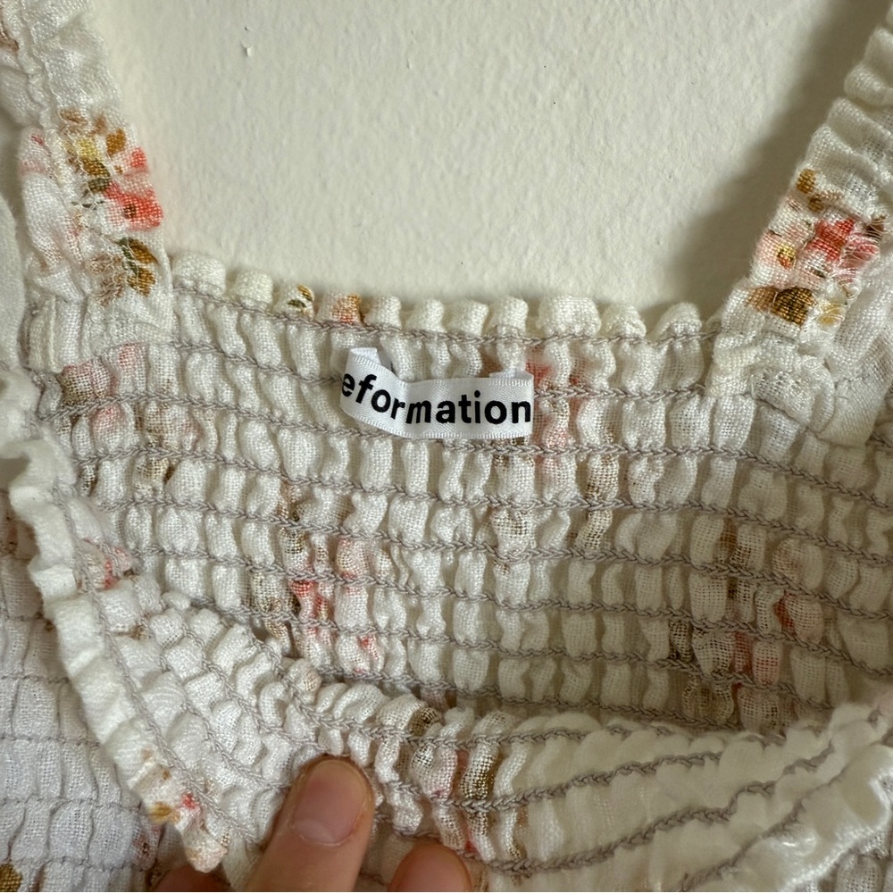 Reformation Floral Junebug Ruffle Tank - Picture 5 of 7